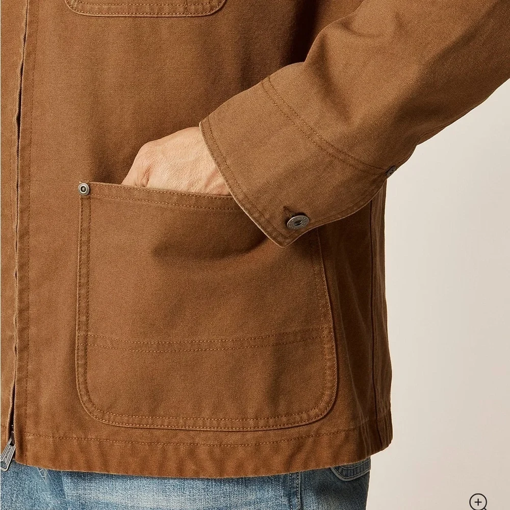 J crew duck brown Wallace & Barnes duck canvas utility jacket